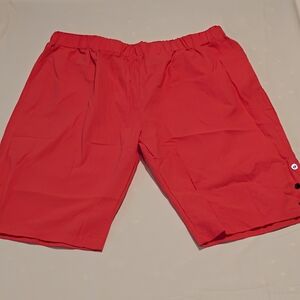 4XL Red Casual Shorts